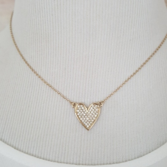 Vince Camuto Jewelry - New Vince Camuto Pave Heart Pendant